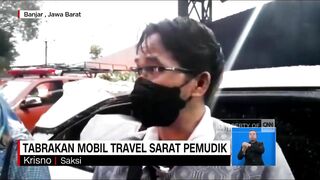 Tabrakan Mobil Travel Sarat Pemudik