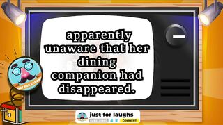 Funny dirty jokes - A man slid under the table at the restaurant