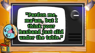 Funny dirty jokes - A man slid under the table at the restaurant