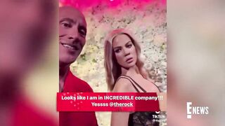 Dwayne Johnson's HILARIOUS Response to Khloé Kardashian's Wax Figure | E! News