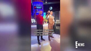 Dwayne Johnson's HILARIOUS Response to Khloé Kardashian's Wax Figure | E! News