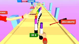 LIPSTICK STACK RUNNER game BEST MOBILE GAMES ????????????‍???????? Gameplay All Levels Android,ios New Game 3D