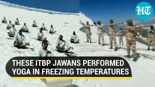 ITBP ‘Himveers’ scale new heights with Yoga at 15,000 ft in snow-capped Himalayas | Watch