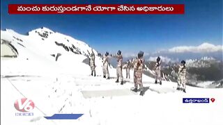 ITBP Soldiers Performs Yoga At 1500 Feet Height In Uttarakhand | Yoga sections  | V6 News