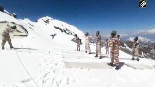 Yoga At 15,000 Feet In Snow-Covered Himalayas By Soldiers