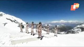 ITBP Jawans Perform Yoga At 15000 Feet Of Himalayas In Uttarakhand