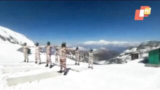 ITBP Jawans Perform Yoga At 15000 Feet Of Himalayas In Uttarakhand