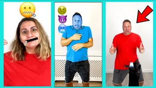 Emoji challenge funny faces and story compilation