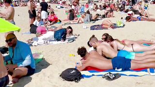 Spain best beaches ????????????️Barcelona beach walk/ beach Nova Icaria