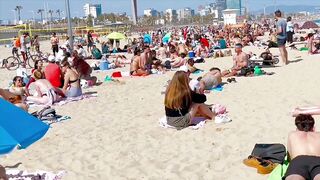 Spain best beaches ????????????️Barcelona beach walk/ beach Nova Icaria