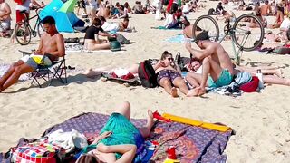 Spain best beaches ????????????️Barcelona beach walk/ beach Nova Icaria