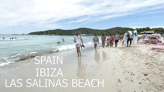 IBIZA Beach Spain Summer -  Beautifu Beach of IBIZA Las Salinas Walking 4k (reupload)