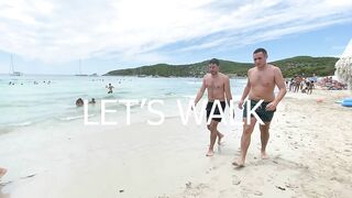 IBIZA Beach Spain Summer -  Beautifu Beach of IBIZA Las Salinas Walking 4k (reupload)