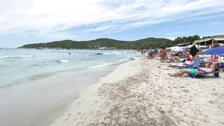 IBIZA Beach Spain Summer -  Beautifu Beach of IBIZA Las Salinas Walking 4k (reupload)