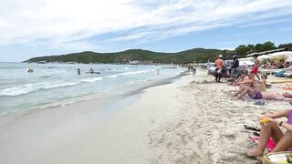 IBIZA Beach Spain Summer -  Beautifu Beach of IBIZA Las Salinas Walking 4k (reupload)