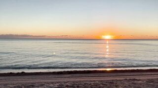 Watching the Sun rise on Miami Beach