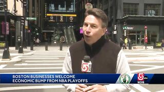 Boston businesses welcome economic bump from Celtics, Bruins playoff games