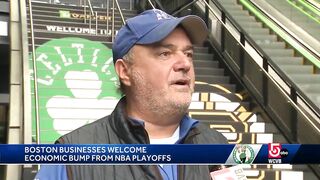 Boston businesses welcome economic bump from Celtics, Bruins playoff games