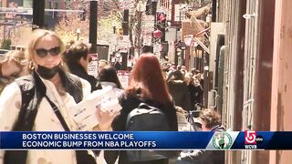 Boston businesses welcome economic bump from Celtics, Bruins playoff games