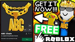 FREE ACCESSORIES! HOW TO GET (GOLD) GAYLE ABC Chain & Lizzo SBA Concert Tee! (ROBLOX LOGITECH EVENT)