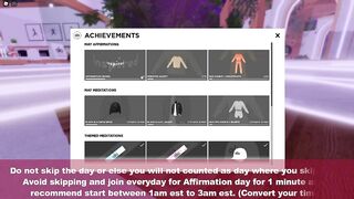 Full Guide! [Roblox Event 2022!] How to get AFFIRMATION 3D CLOTHING AND ACCESSORY in Alo Sanctuary!