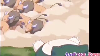 Everytime Ash hit by his 30 Tauros Compilation