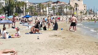 Spain best beaches ????????????️Sitges beach walk / May 2022