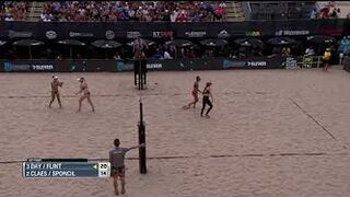 Sponcil Stares Them Down | AVP Gold Series Manhattan Beach Open