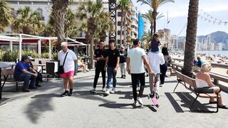 BENIDORM ???????? LEVANTE BEACH BARS & Restaurants May 2022 Spain Walking Tour 4K