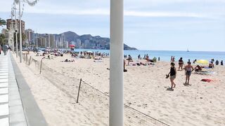 BENIDORM ???????? LEVANTE BEACH BARS & Restaurants May 2022 Spain Walking Tour 4K