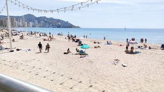 BENIDORM ???????? LEVANTE BEACH BARS & Restaurants May 2022 Spain Walking Tour 4K