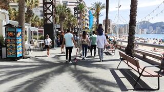 BENIDORM ???????? LEVANTE BEACH BARS & Restaurants May 2022 Spain Walking Tour 4K