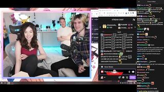 xQc showing Pokimane his Stream culture