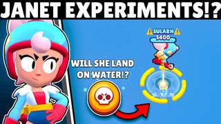 Can Janet Land on Water After Using Her Super!? | Brawl Stars Season 12 #stuntshow