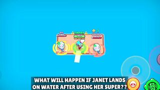 Can Janet Land on Water After Using Her Super!? | Brawl Stars Season 12 #stuntshow