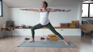 Pregnancy Yoga Practice Timelapse | 40 Weeks Pregnant