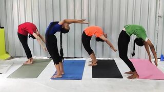 pragnya yoga academy yoga students advanced yoga postures training chakrasana free flow of spine