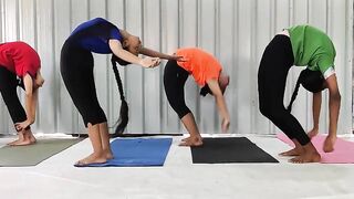 pragnya yoga academy yoga students advanced yoga postures training chakrasana free flow of spine