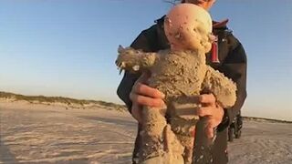 Creepy dolls washing up on Texas beach