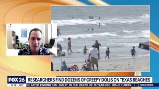 Creepy dolls washing up on Texas beach