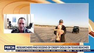 Creepy dolls washing up on Texas beach