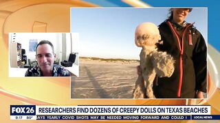 Creepy dolls washing up on Texas beach