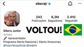 INSTAGRAM DO SIKÊRA JR VOLTOU! @Sikerajr