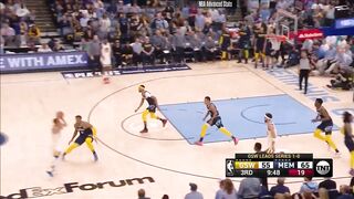 Klay Thompson 2 of 12 3pts clutch travel vs Grizzlies 2022 PO G2