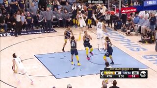 Klay Thompson 2 of 12 3pts clutch travel vs Grizzlies 2022 PO G2