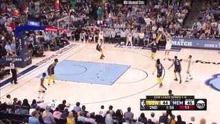 Klay Thompson 2 of 12 3pts clutch travel vs Grizzlies 2022 PO G2