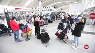 VERY EARLY ARRIVALS: Passengers try to beat airport security bottlenecks as travel ramps up