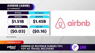 Airbnb stock rises on Q1 earnings beat as travel demand recovers