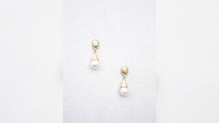 below 5 grams lo  20 above pearl gold earrings models.