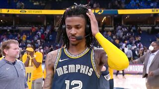 Ja Morant Joins Inside the NBA after Game 2 Win vs Warriors, Postgame Interview ????